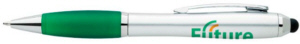 Personalized Ion Silver Stylus Pens - Custom Printed Ion Silver Stylus Pens