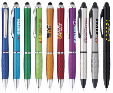 Personalized Pens & Custom Logo Tex Metallic Stylus Pens