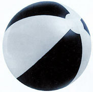 Personalized Black/White Beach Balls & Custom Printed Black/White Beach Balls