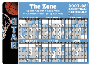 Personalized Magnet Schedules & Custom Printed Magnet Schedules