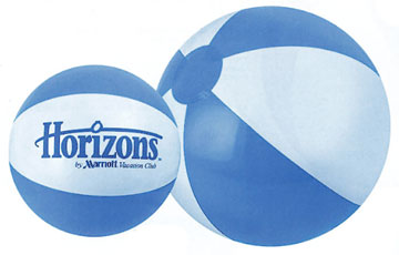 Personalized Light Blue/White Beach Balls & Custom Printed Light Blue/White Beach Balls