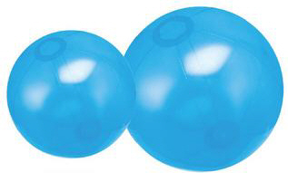 Personalized Translucent Blue Beach Balls & Custom Printed Translucent Blue Beach Balls
