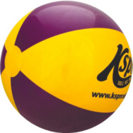 Personalized Purple/Yellow Beach Balls & Custom Printed Purple/Yellow Beach Balls