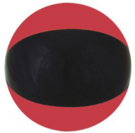 Personalized Black/Red Beach Balls & Custom Printed Black/Red Beach Balls