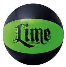 Personalized Black/Lime Beach Balls & Custom Printed Black/Lime Beach Balls