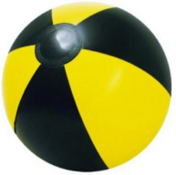 Personalized Yellow/Black Beach Balls & Custom Printed Yellow/Black Beach Balls