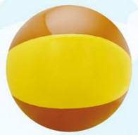 Personalized Brown/Yellow Beach Balls & Custom Printed Brown/Yellow Beach Balls