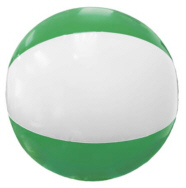 Personalized Green/White Beach Balls & Custom Printed Green/White Beach Balls
