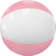 Personalized Pink/White Beach Balls & Custom Printed Pink/White Beach Balls